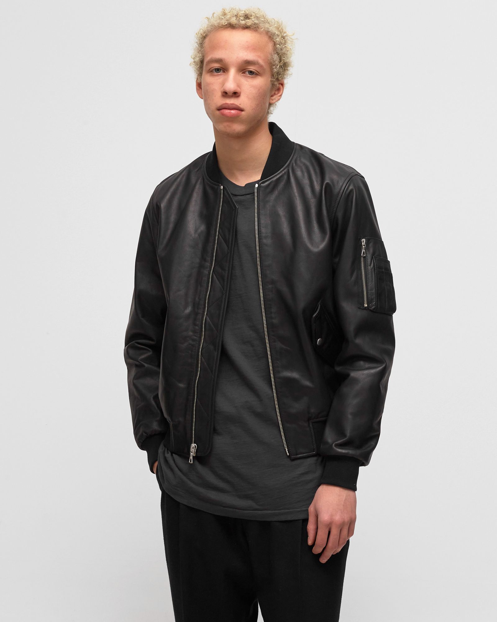 Leather Bogota Bomber