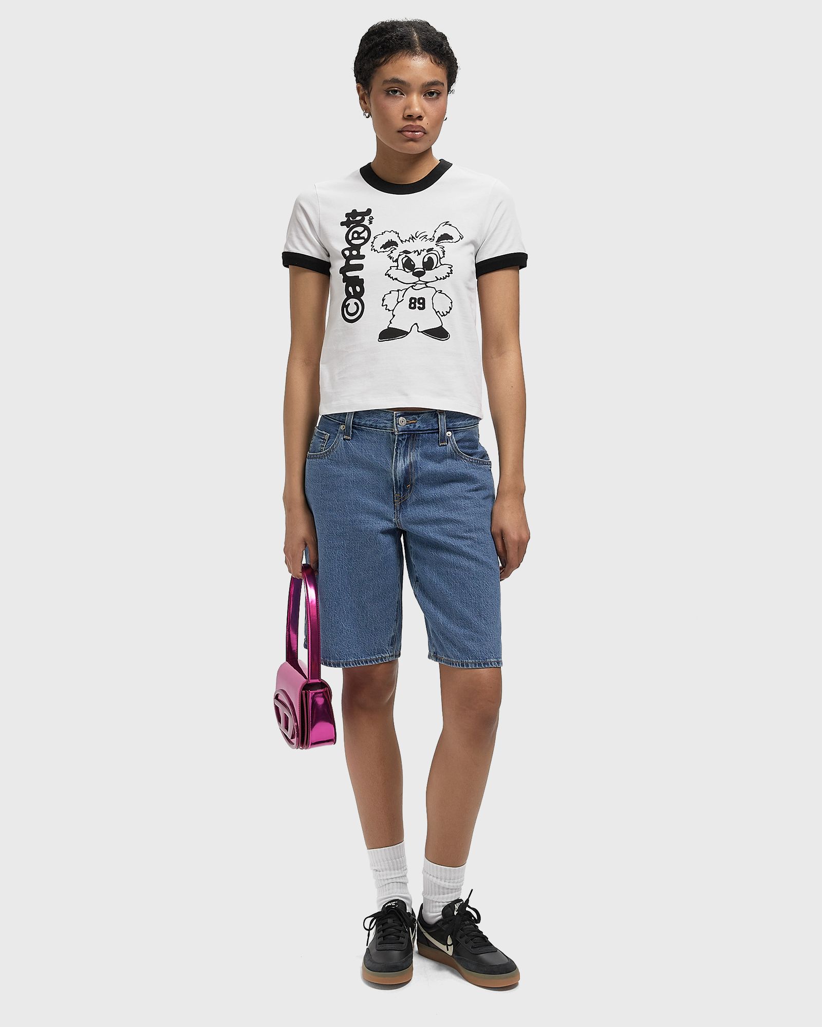 WMNS S/S IP Ringer Tee