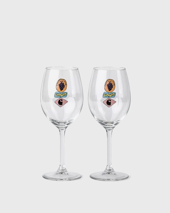 Stacked Grapes Wine Glass Set