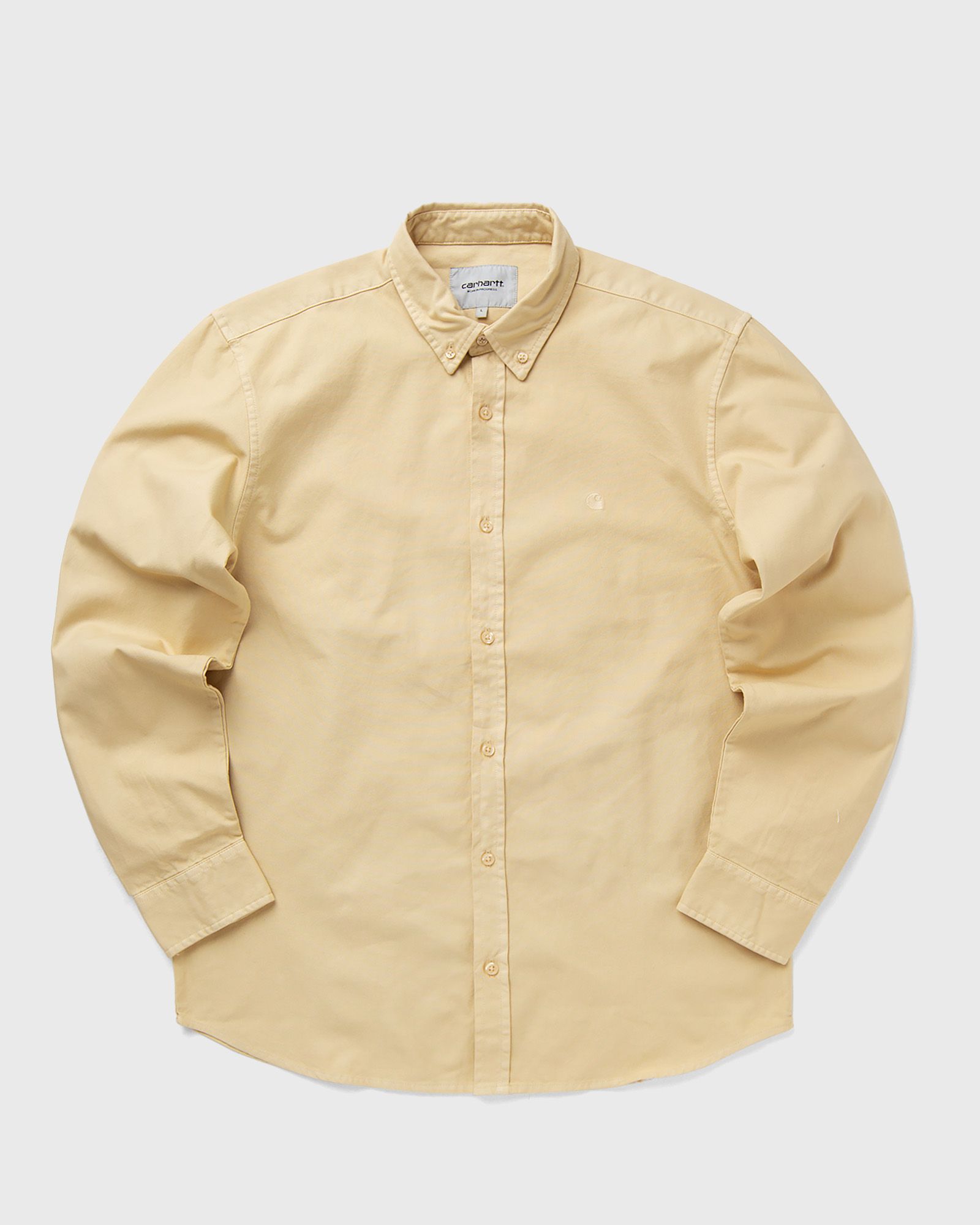 Carhartt WIP - l/s bolton shirt men longsleeves beige in größe:m