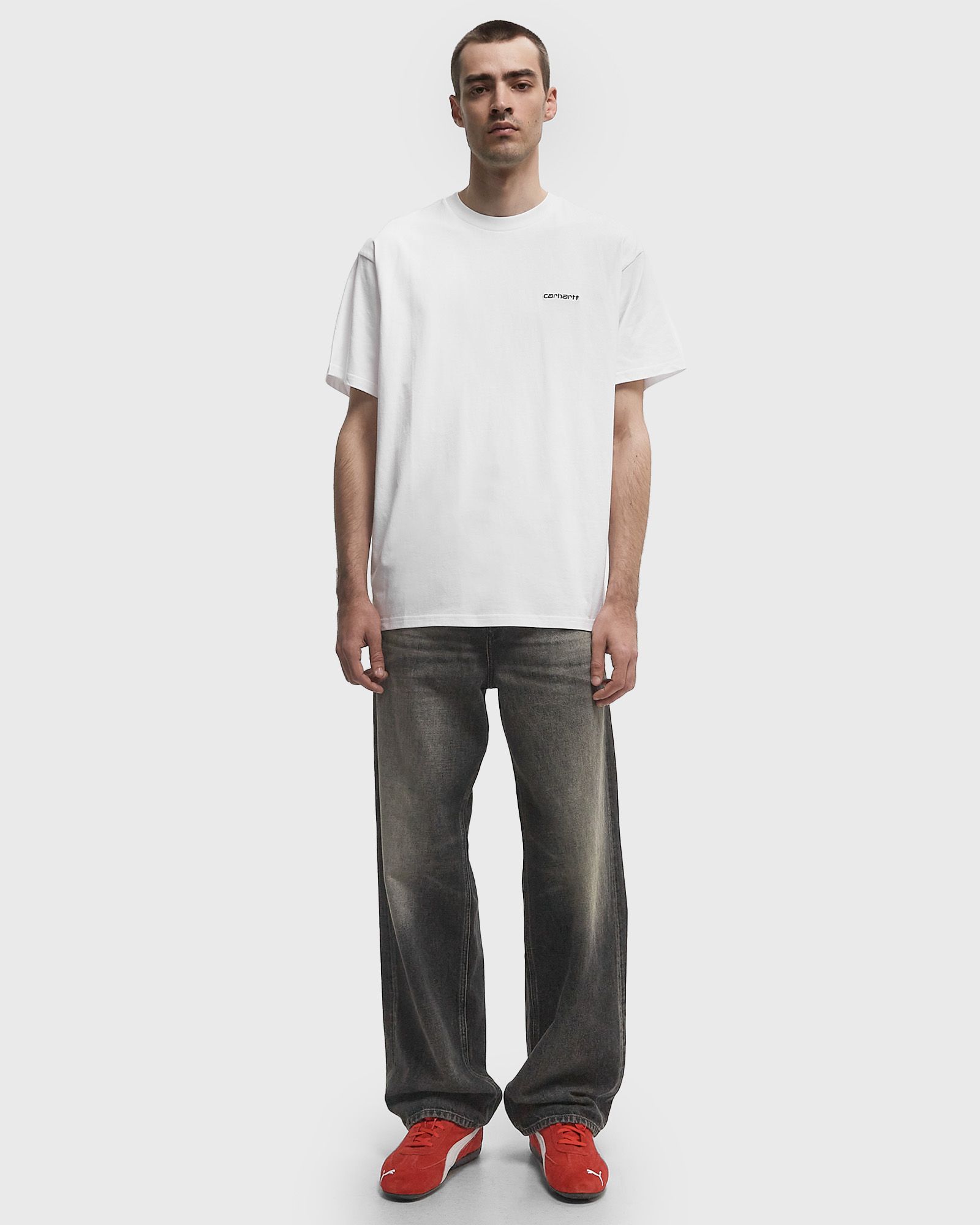 S/S Script Embroidery Tee