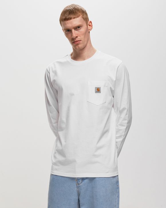 Carhartt WIP L/S Pocket T-Shirt White | BSTN Store