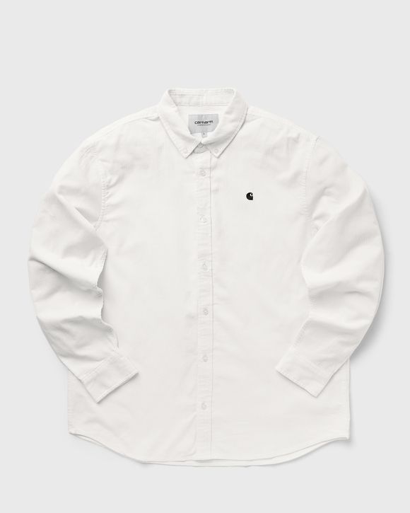 Carhartt Wip - Sobrecamisa Para Hombre Blanca de Pana - L/S Madison Fine  Cord Shirt