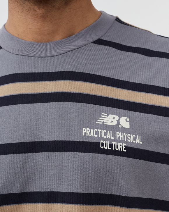Tシャツ・カットソー CarharttWIP x NewBalance Sculpture Center S/S Stripe T-Shirt Carhartt WIP x New Balance Mens SS Stripe Tee – Extra Butter