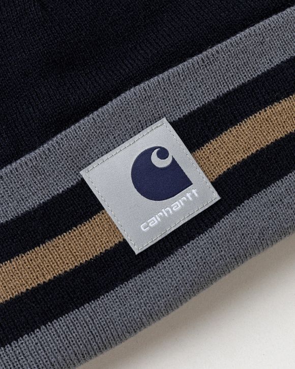 Carhartt WIP Carhartt x New Balance Reversible Beanie Grey - Sculpture  Center Stripe, Shiver / Dark Navy