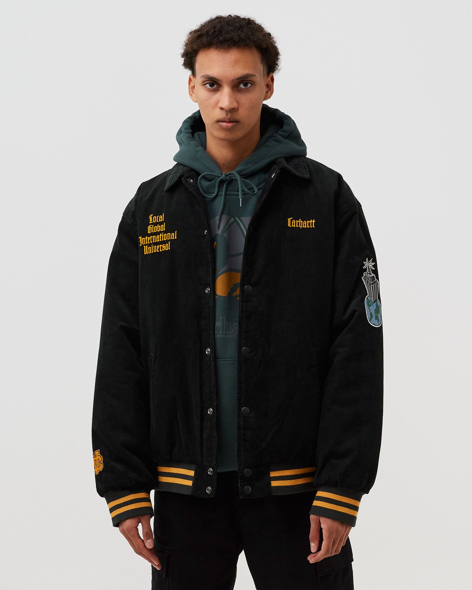 CARHARTT WIP LETTERMAN JACKET Mサイズ カーハート Carhartt WIP Letterman Jacket Black | BSTN Store