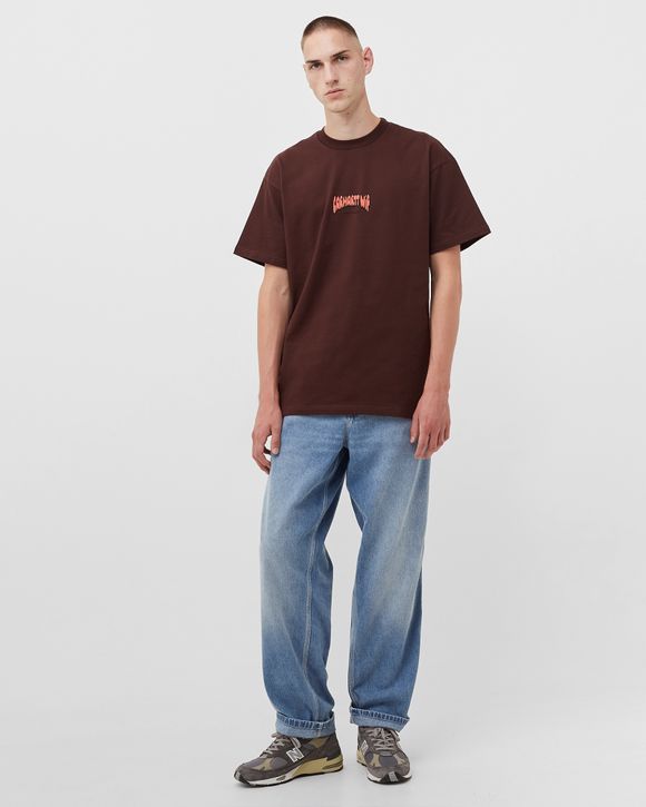 ★2023SS新作★CARHARTT★S/S BUBBLE SCRIPT T-SHIRT Carhartt WIP S/S Bubble Script T-Shirt Brown | BSTN Store