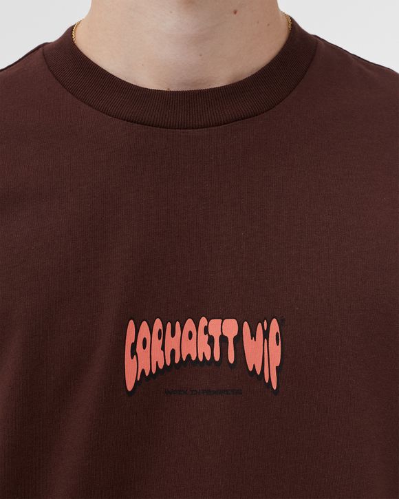 ★2023SS新作★CARHARTT★S/S BUBBLE SCRIPT T-SHIRT Carhartt WIP S/S Bubble Script T-Shirt Brown | BSTN Store
