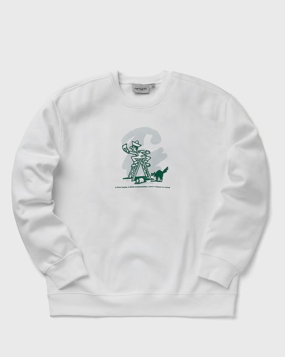 Carhartt WIP Lucky Painter Sweat White - WHITE / BONSAÏ