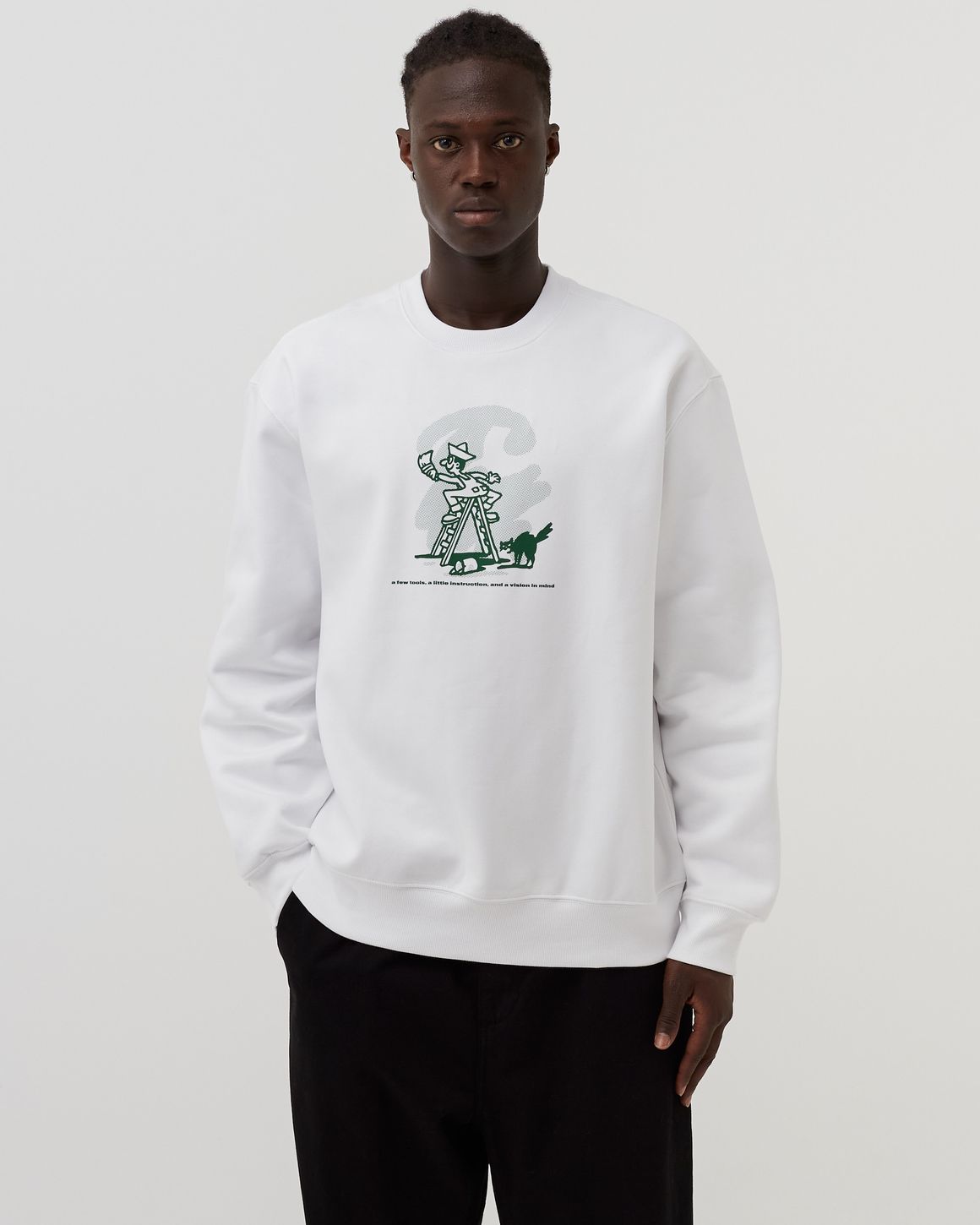 さらに100円引き◆CARHARTT◆LUCKY PAINTER SWEATSHIRT Carhartt WIP Lucky Painter Sweat White | BSTN Store