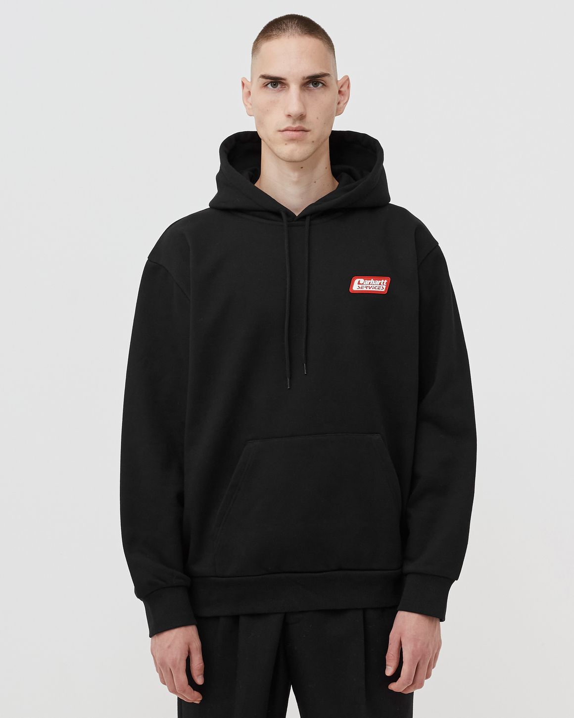 CARHARTT★HOODED FREIGHT SERVICES SWEATSHIRT Carhartt WIP Hooded Freight Services Sweat Black | BSTN Store