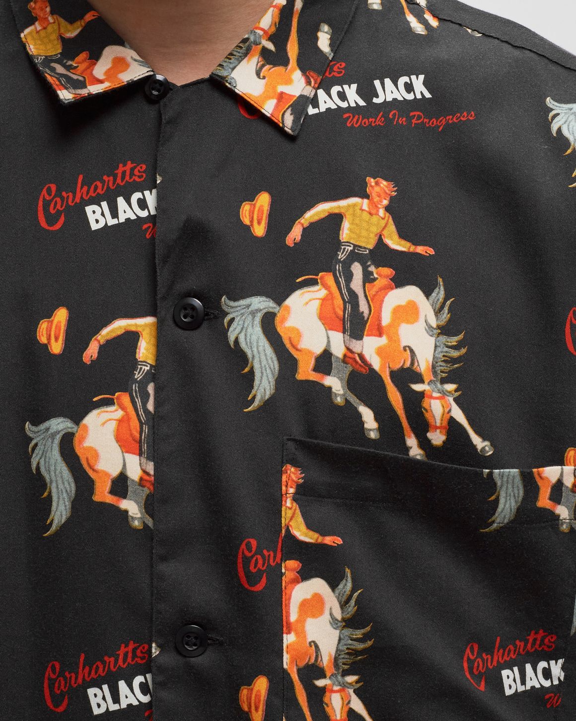 Carhartt WIP Shortsleeve Black Jack Shirt Black | BSTN Store