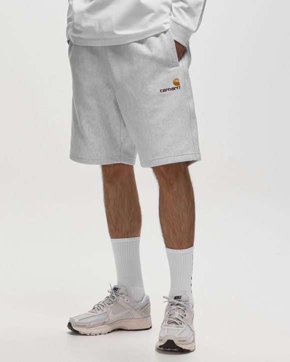 Carhartt WIP American Script Sweat Short Grey - ASH HEATHER