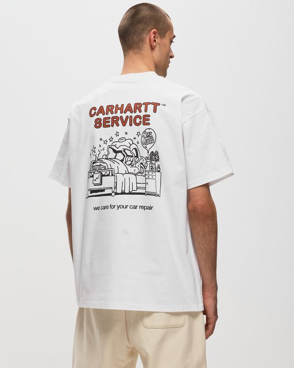 Carhartt WIP cotton T-shirt Car Repair T-shirt white color