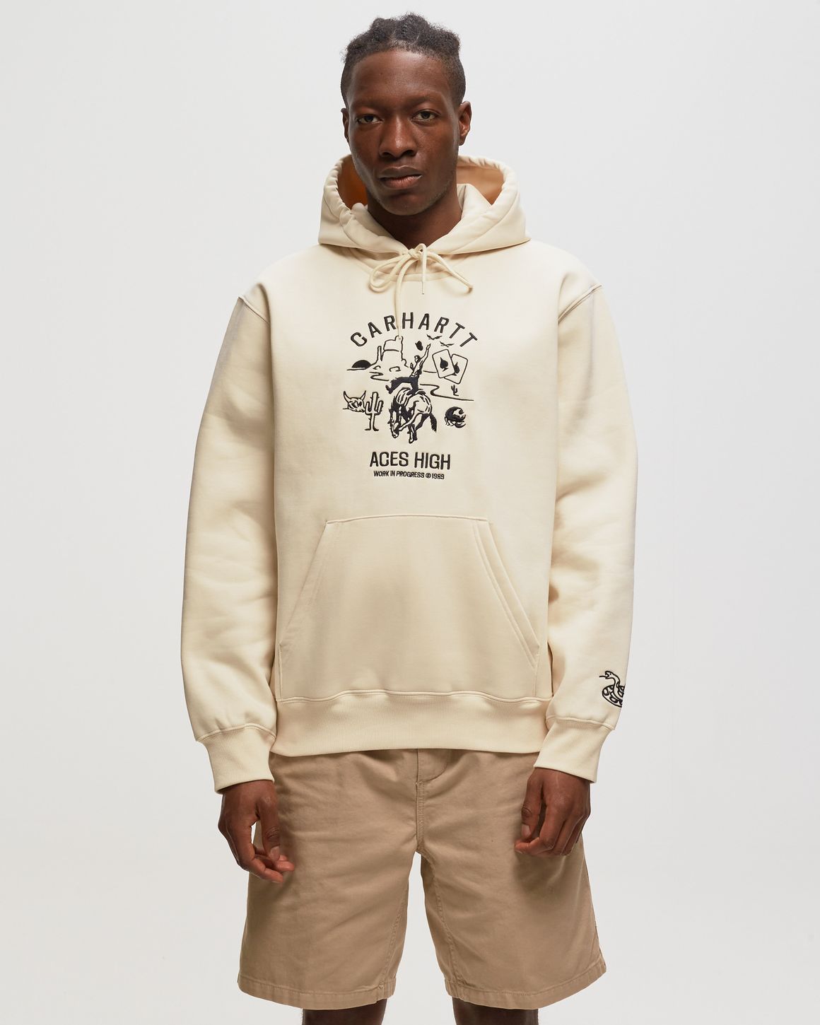 Carhartt WIP Hooded Souvenir Valley Sweat Beige | BSTN Store