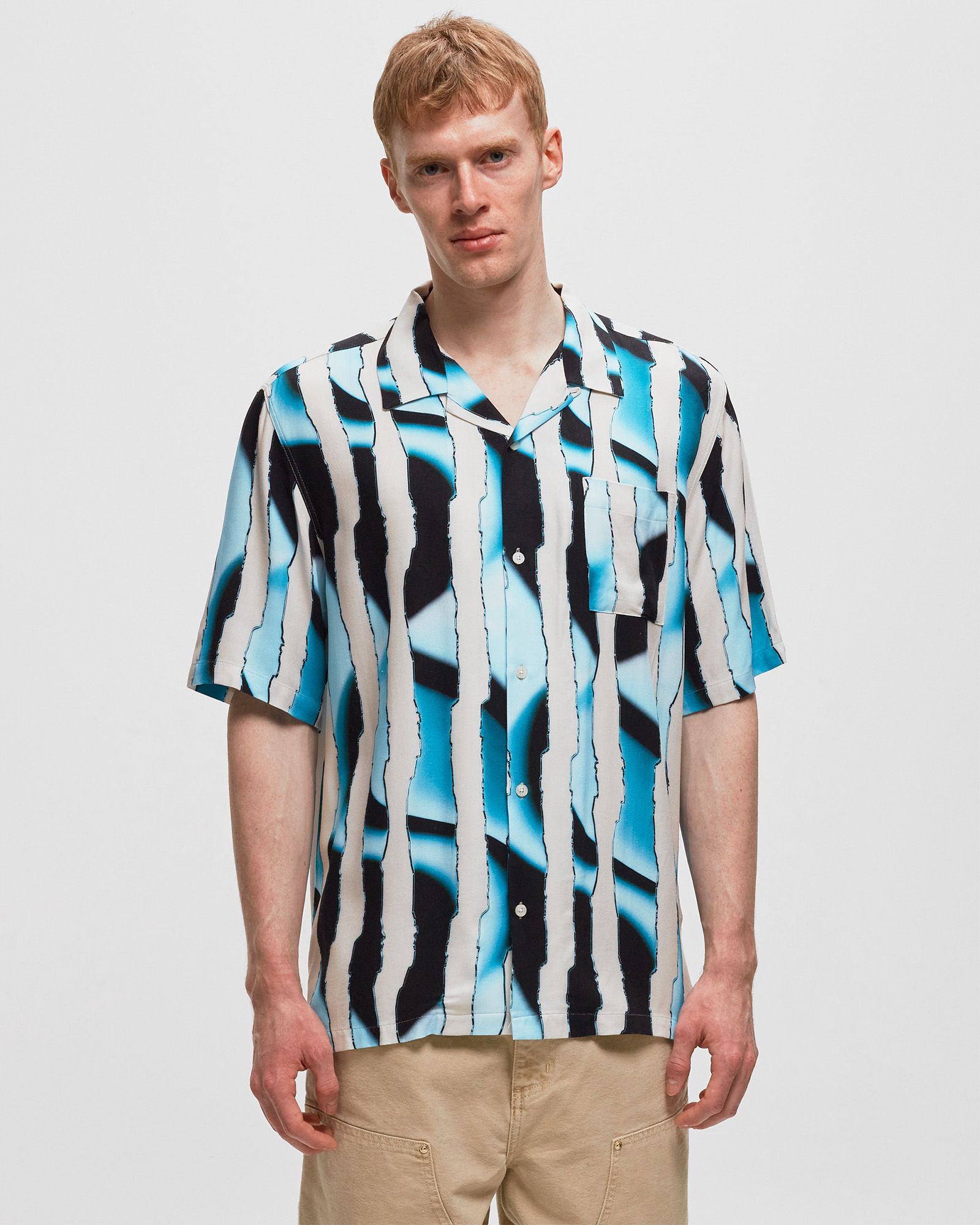 Multidimensional Stripes Shirt Shortsleeve
