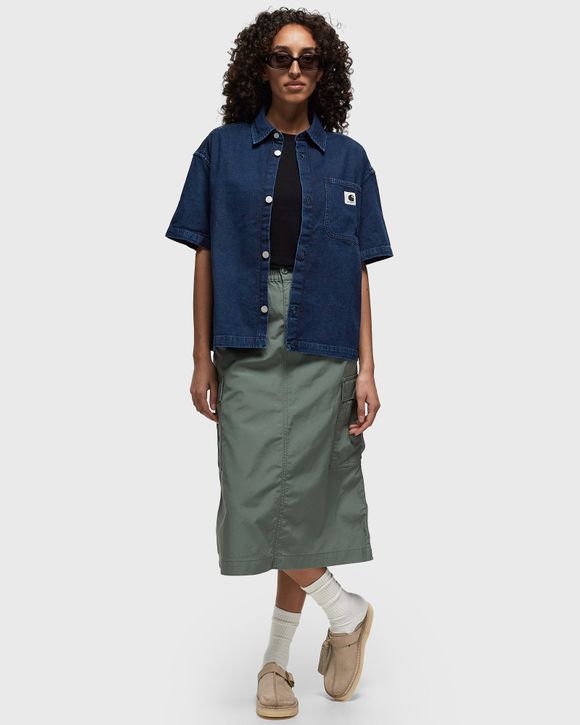 Sonny Label / サニーレーベル carhartt　W SHORT-SLEEVE LOVILIA SHIRTS Carhartt WIP WMNS S/S Lovilia Shirt Blue | BSTN Store