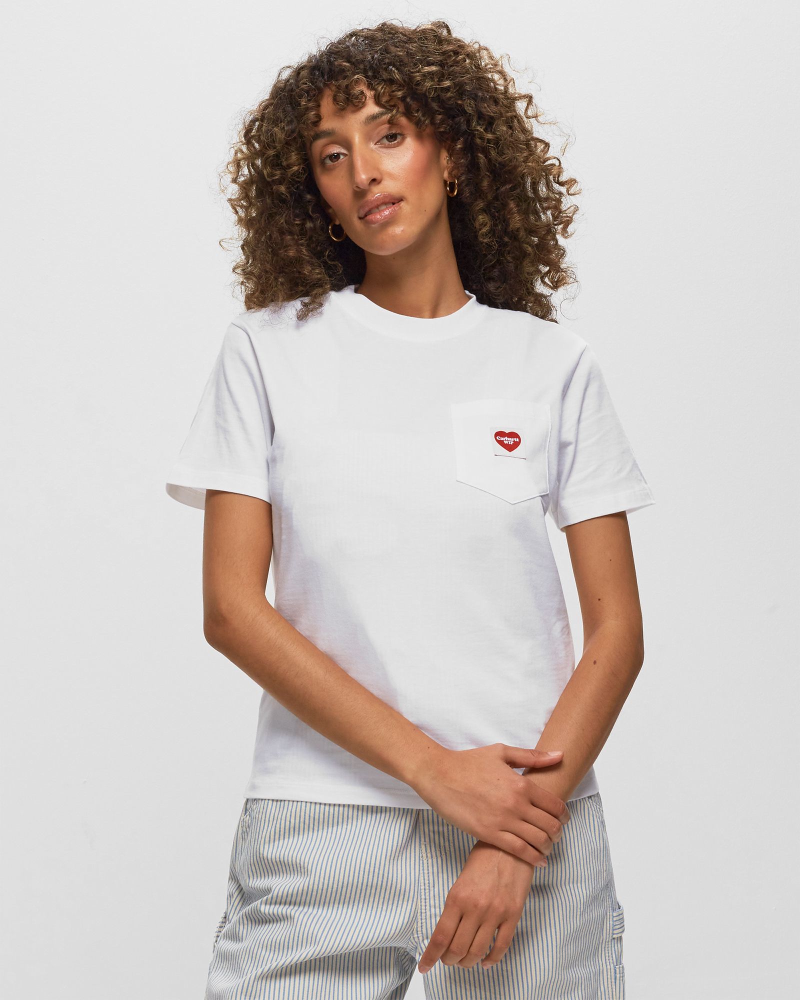 WMNS S/S Pocket Heart Tee