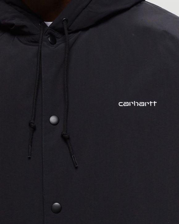 Carhartt WIP HOODED COACH JACKET - Winterjas - black / white/zwart