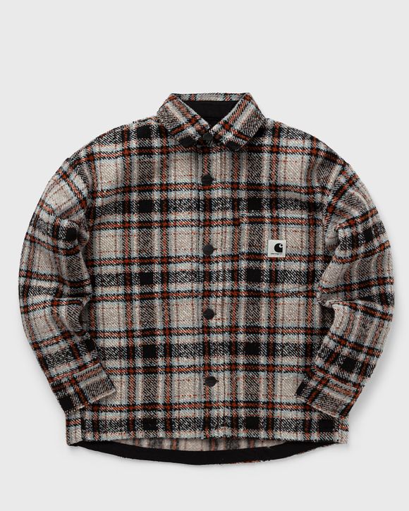 Carhartt WIP WMNS Stroy Shirt Jacket Grey - STROY CHECK, WAX