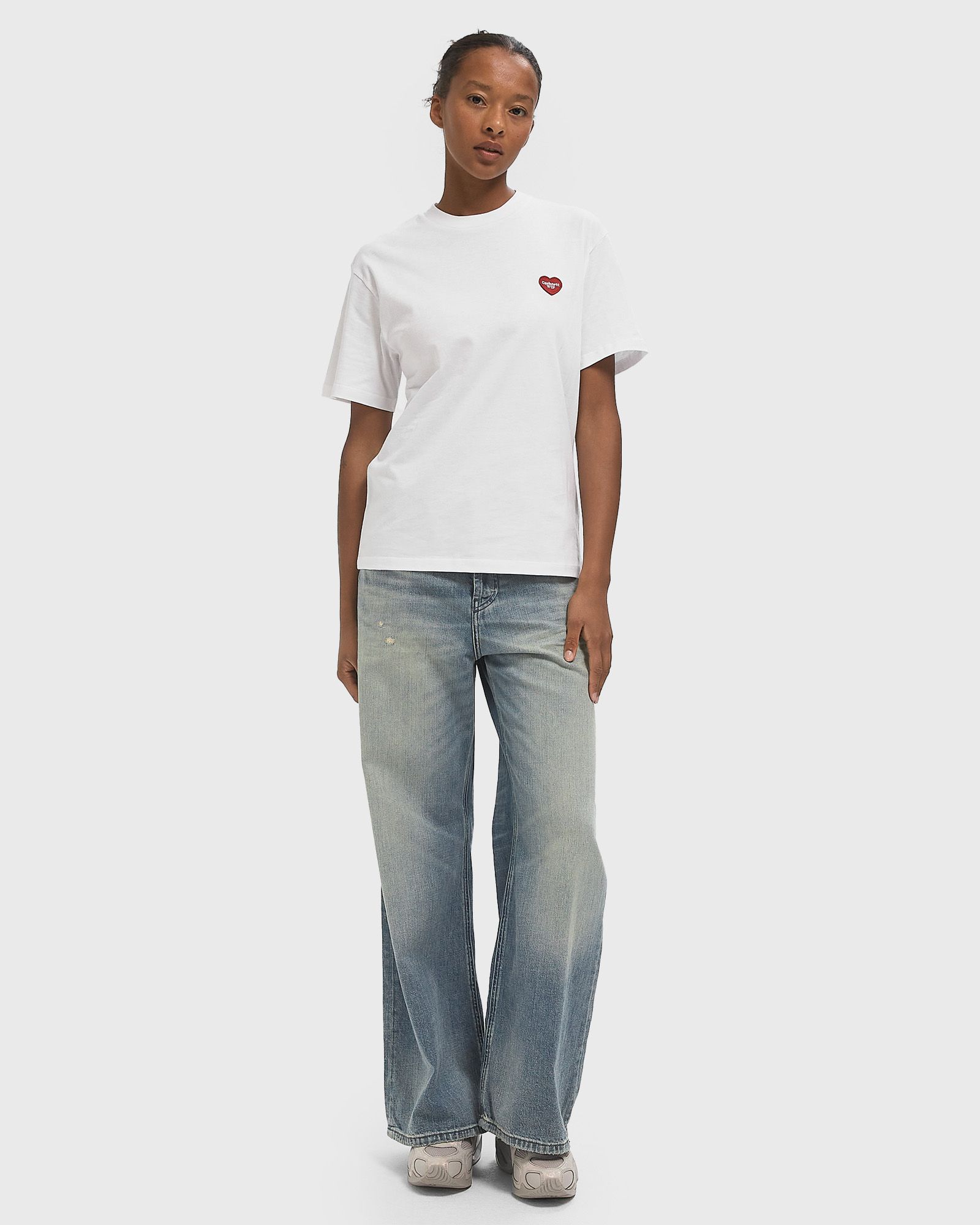 WMNS S/S Heart Patch Tee