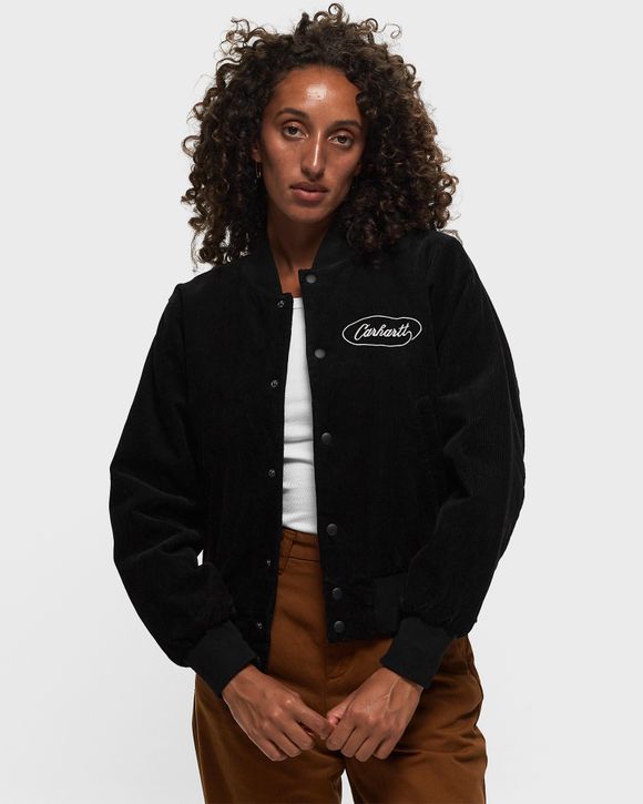 Carhartt WIP WMNS Rugged Letterman Jacket Black - Black / Wax