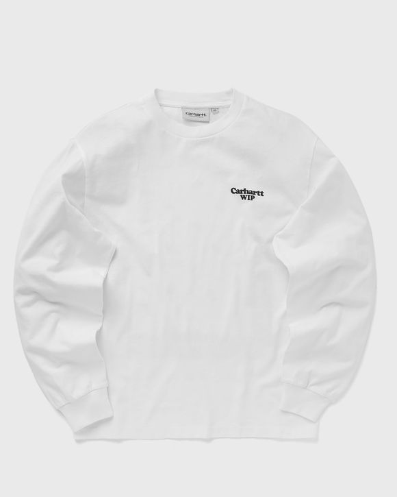 Carhartt WIP WMNS L/S Paisley Tee White - WHITE / BLACK STONE WASHED