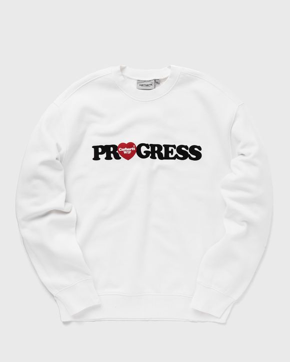 【Carhartt】 I HEART PROGRESS SWEATSHIRT Carhartt WIP I Heart Progress Sweatshirt - white (white)