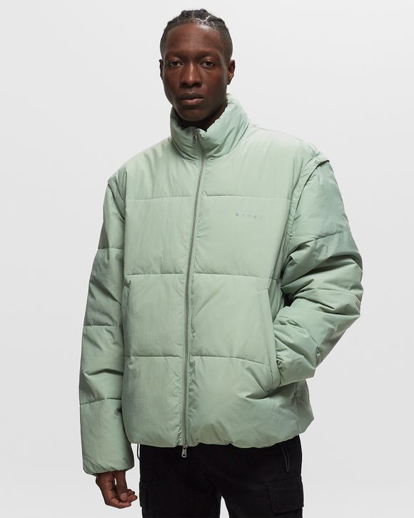 Edwin Detachable Sleeves Puffer Green - ICEBERG GREEN