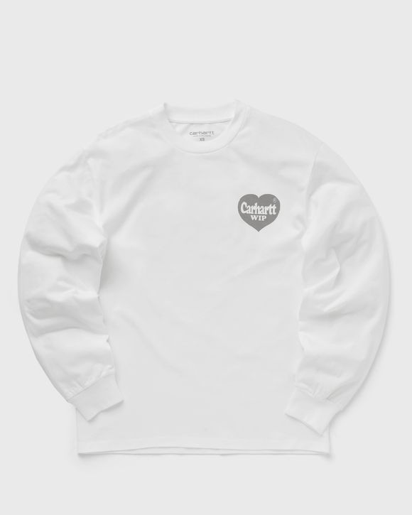 Carhartt WIP WMNS L/S Spree Tee White - WHITE / GREY