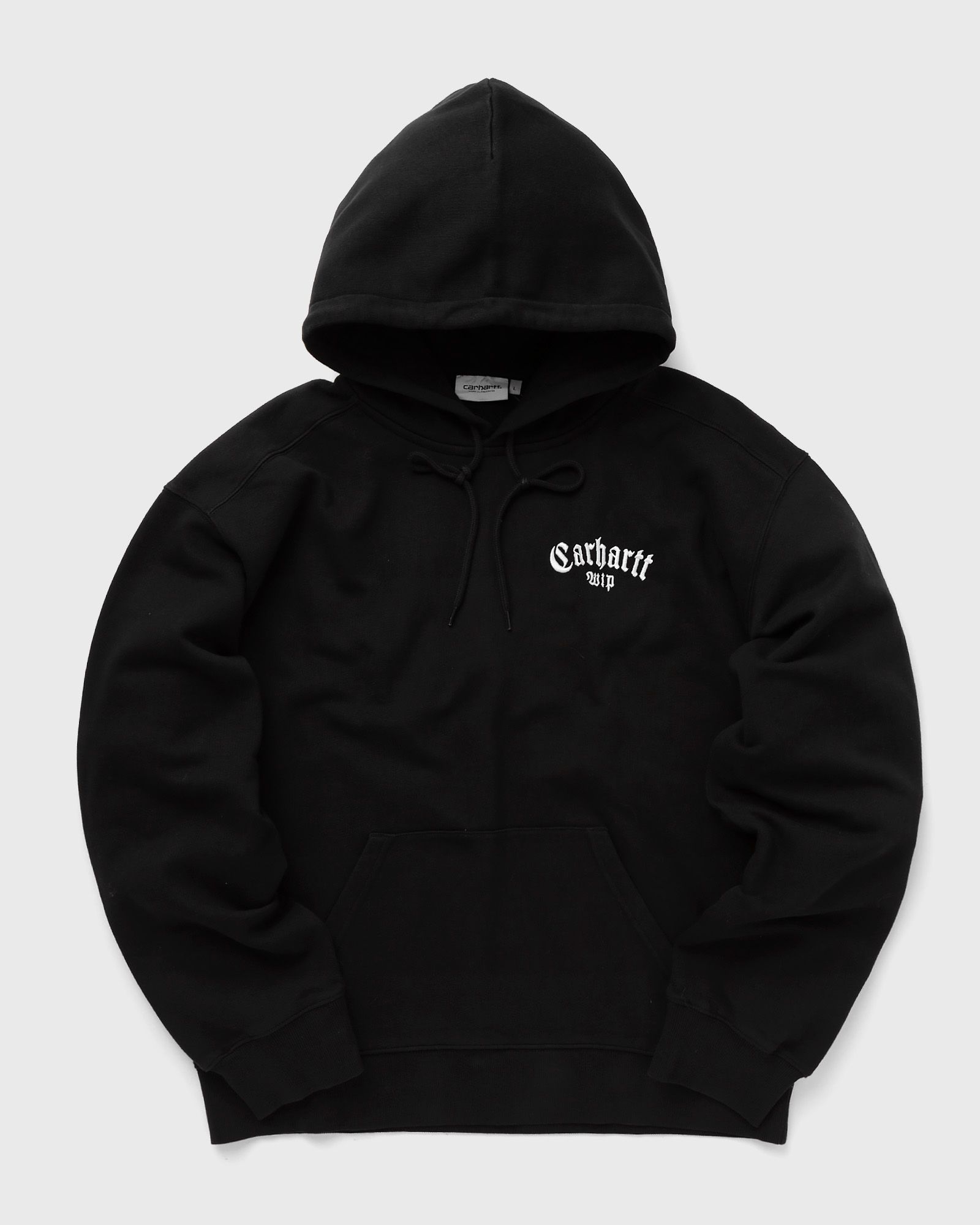 Carhartt WIP - hooded onyx script sweat men hoodies black in größe:s