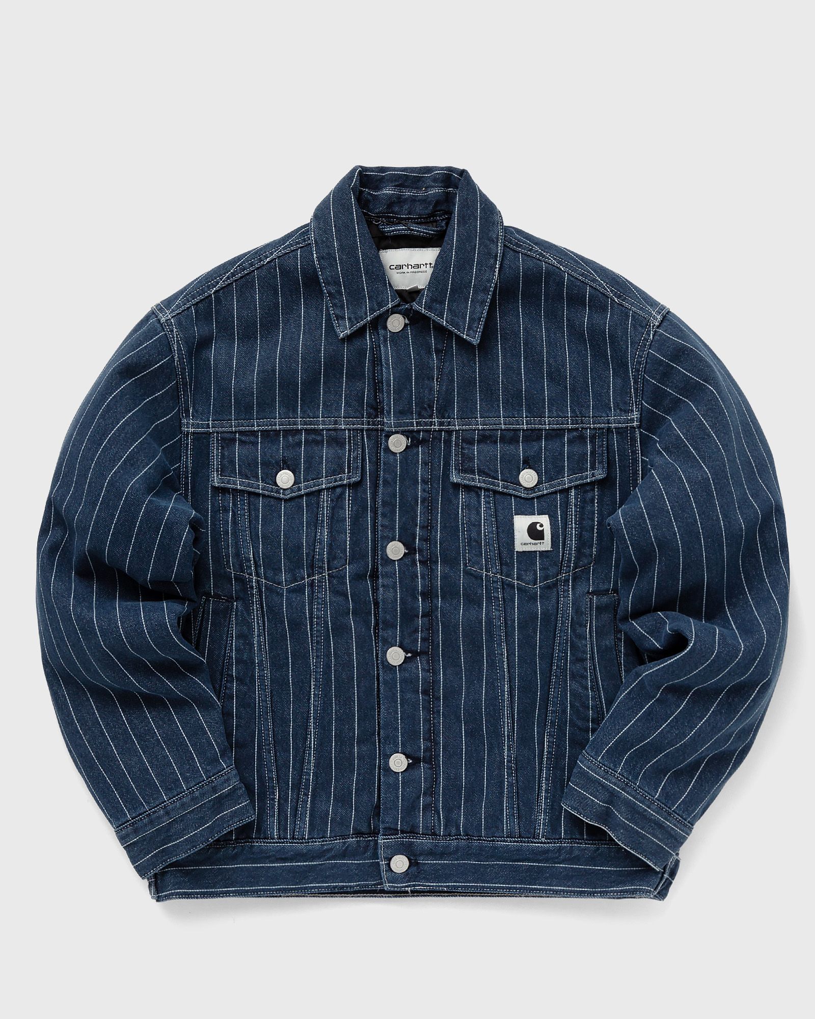ジャケット・アウター Carhartt WIP ORLEAN JACKET Carhartt WIP Orlean Jacket - black (orlean stripe/black/white)