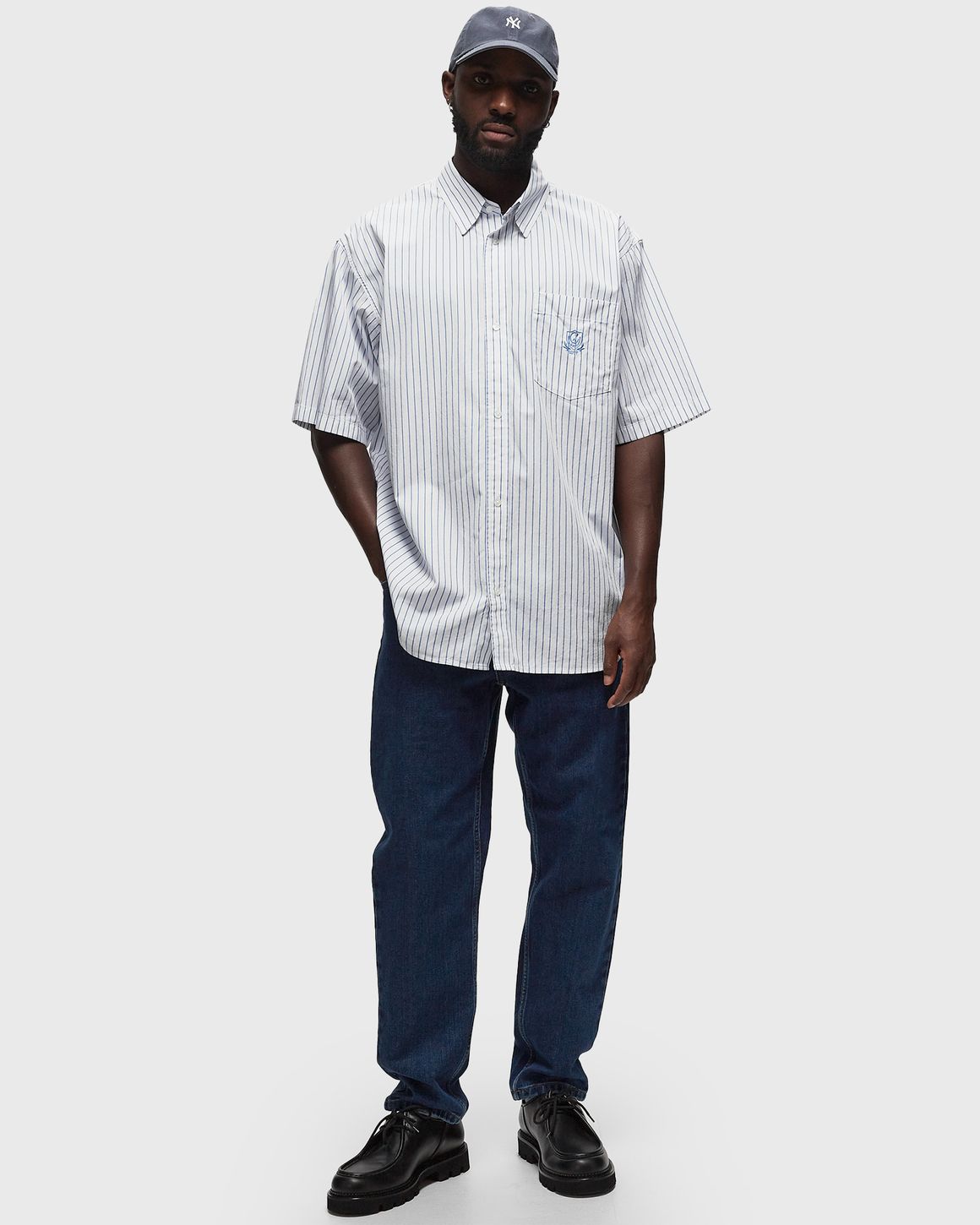 Carhartt WIP S/S Linus Shirt White | BSTN Store