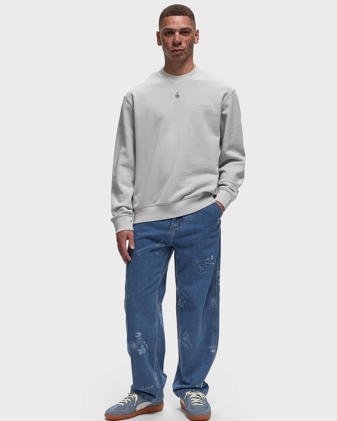 Carhartt WIP Duster Script Sweat Grey | BSTN Store