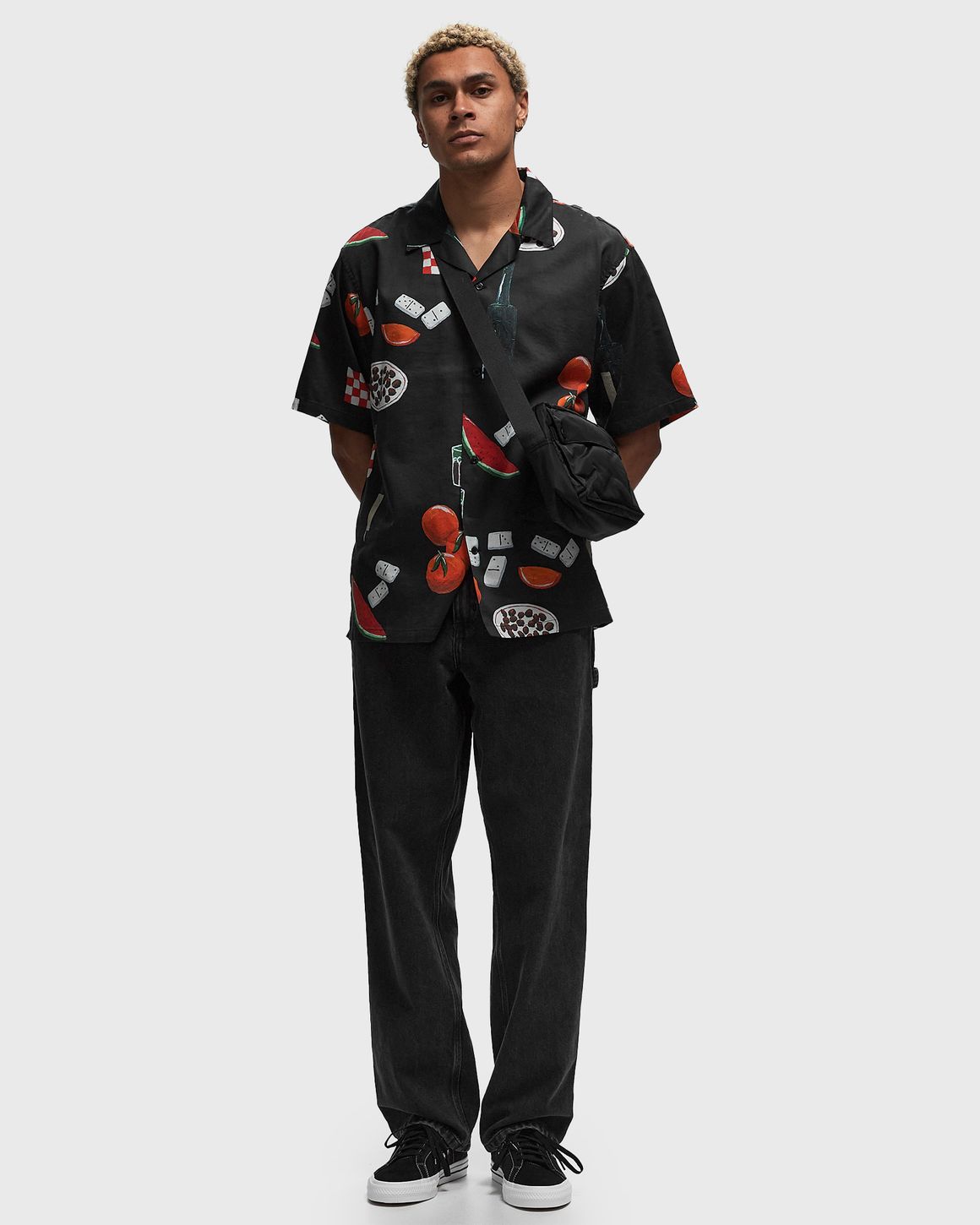 Carhartt WIP S/S Isis Maria Dinner Shirt Black/Red | BSTN Store