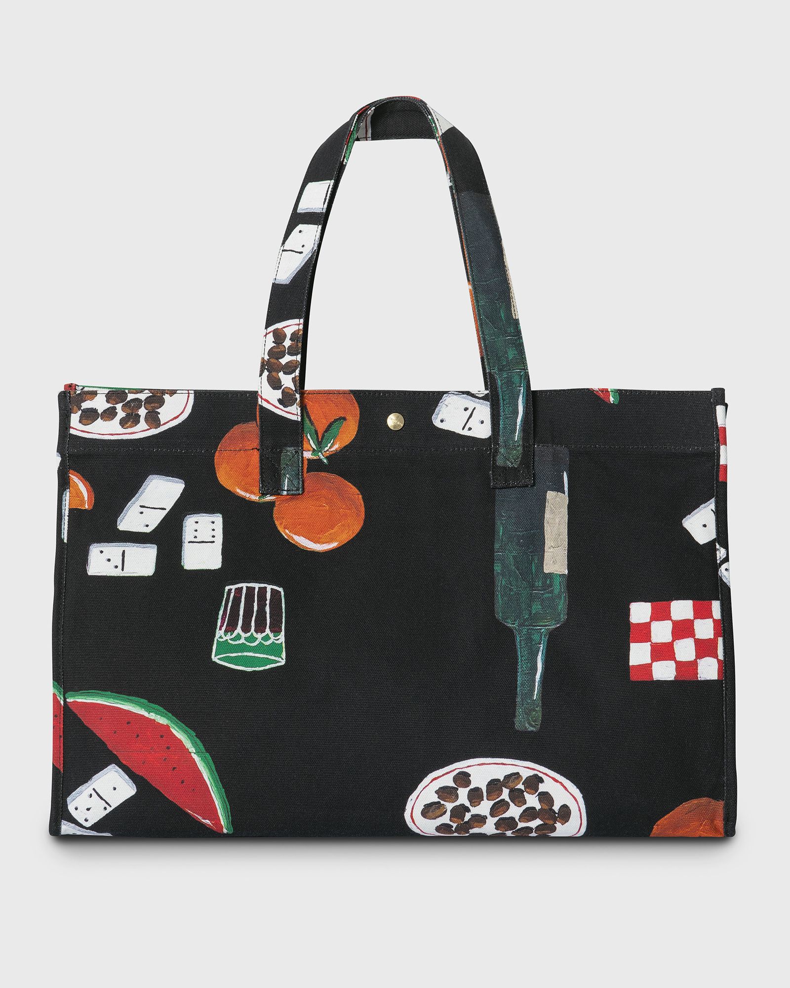 Canvas Graphic Beach Bag
