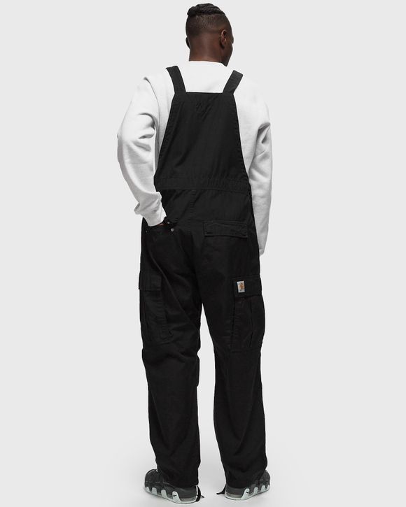 Carhartt WIP Cargo Bib Overall Black - BLACK RINSED