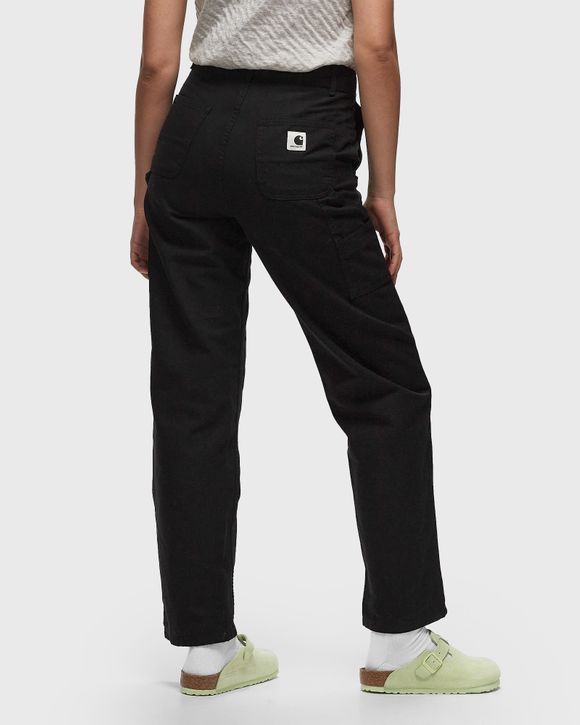 Carhartt WIP Women's Pierce Pant Black Size 25, Black Cotton Canvas