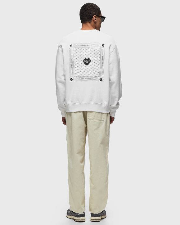 CARHARTT WIP｜SWEATSHIRTS (Heart Bandana Sweat (I033246 Carhartt WIP Heart Bandana Sweat White | BSTN Store