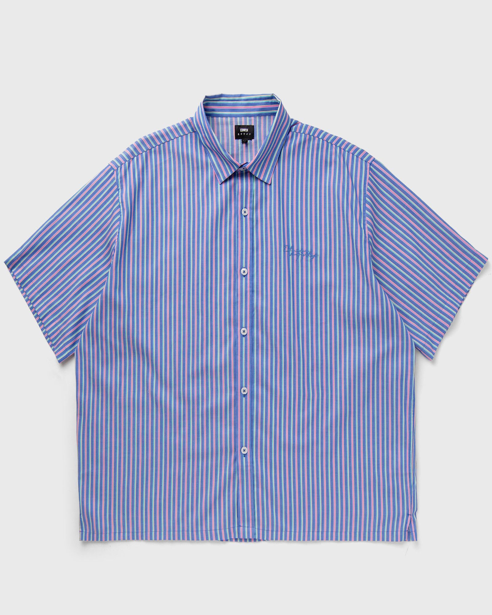 Edwin - toledo shirt ss men shortsleeves blue in größe:xl