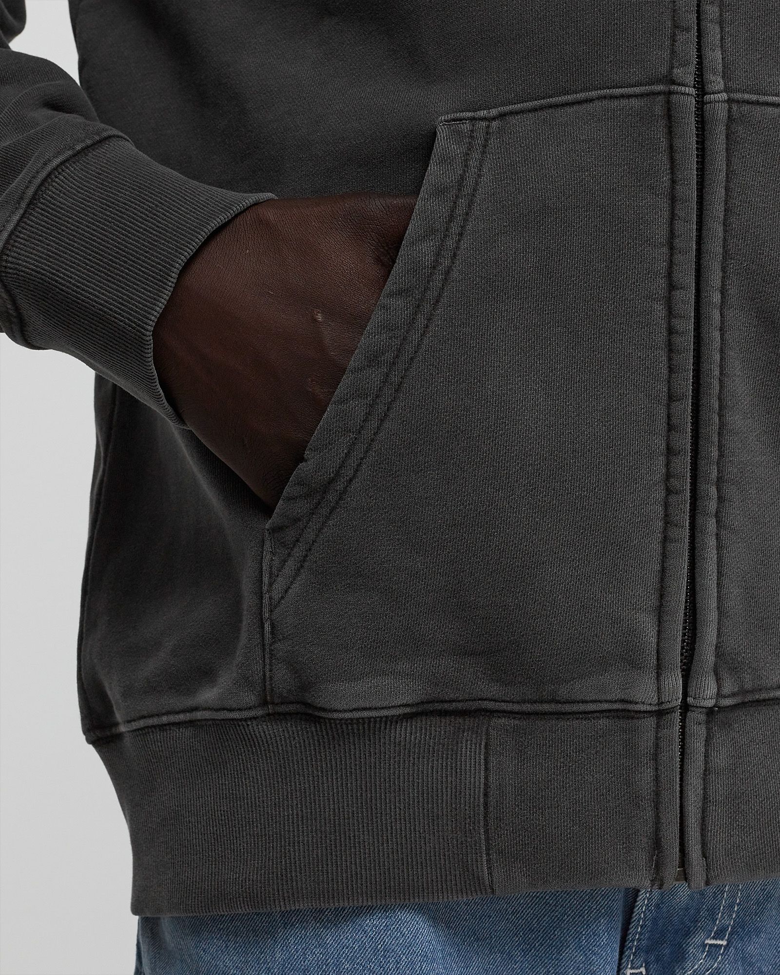 Hooded Duster Script Jacket