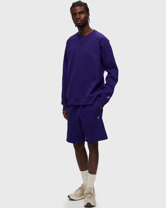 Purple sweat shorts hot sale