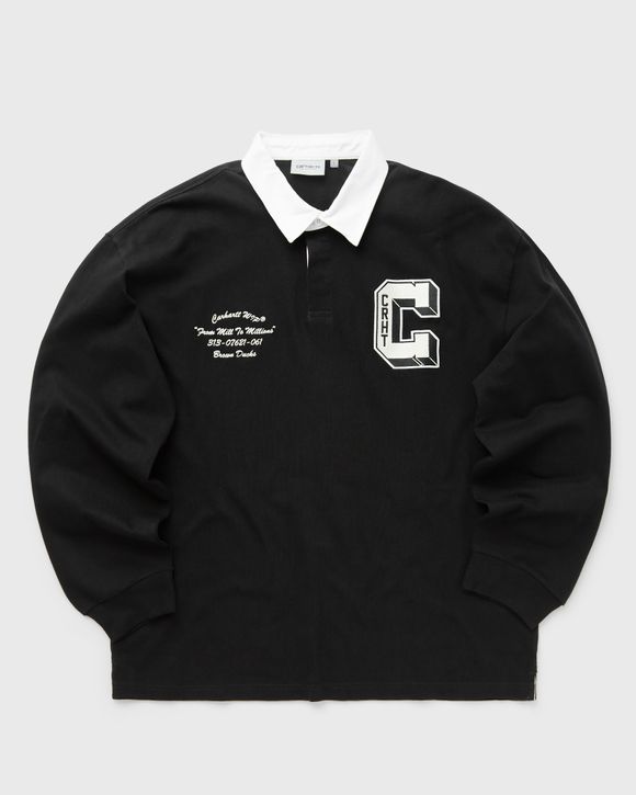 Carhartt WIP L/S Brown Ducks Rugby Shirt Black | BSTN Store