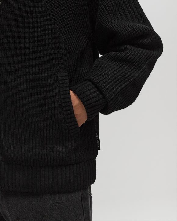 R*様 Carhartt WIP Black Banley Sweater Ja Carhartt WIP Banley Sweater Jacket Black | BSTN Store