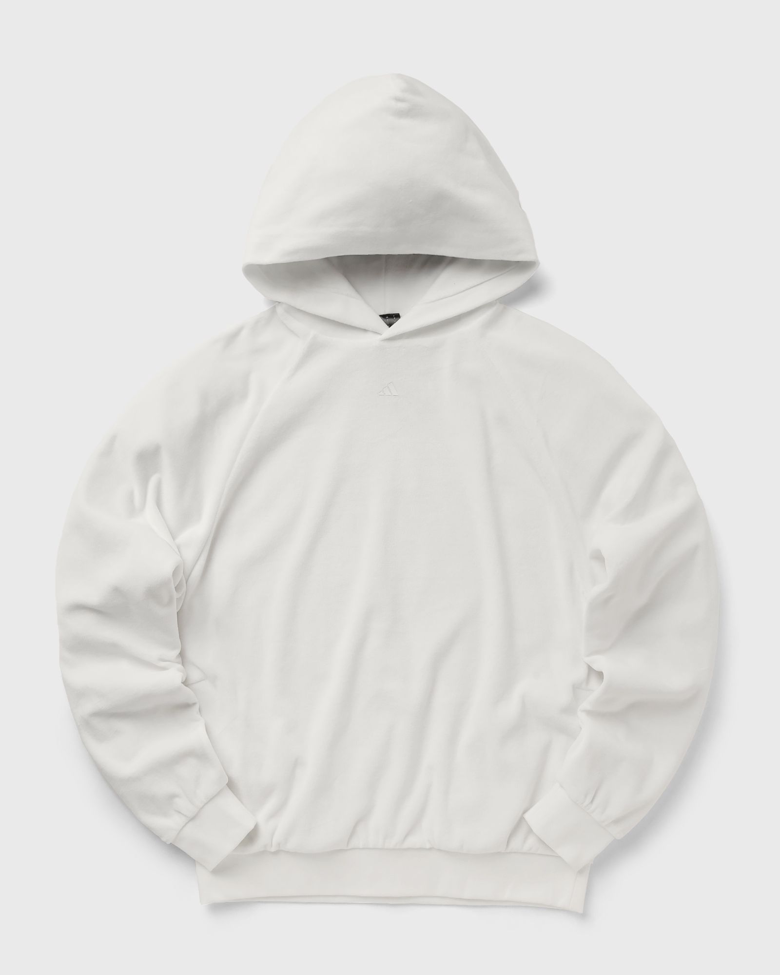 Adidas - basketball velour hoodie men hoodies white in größe:l