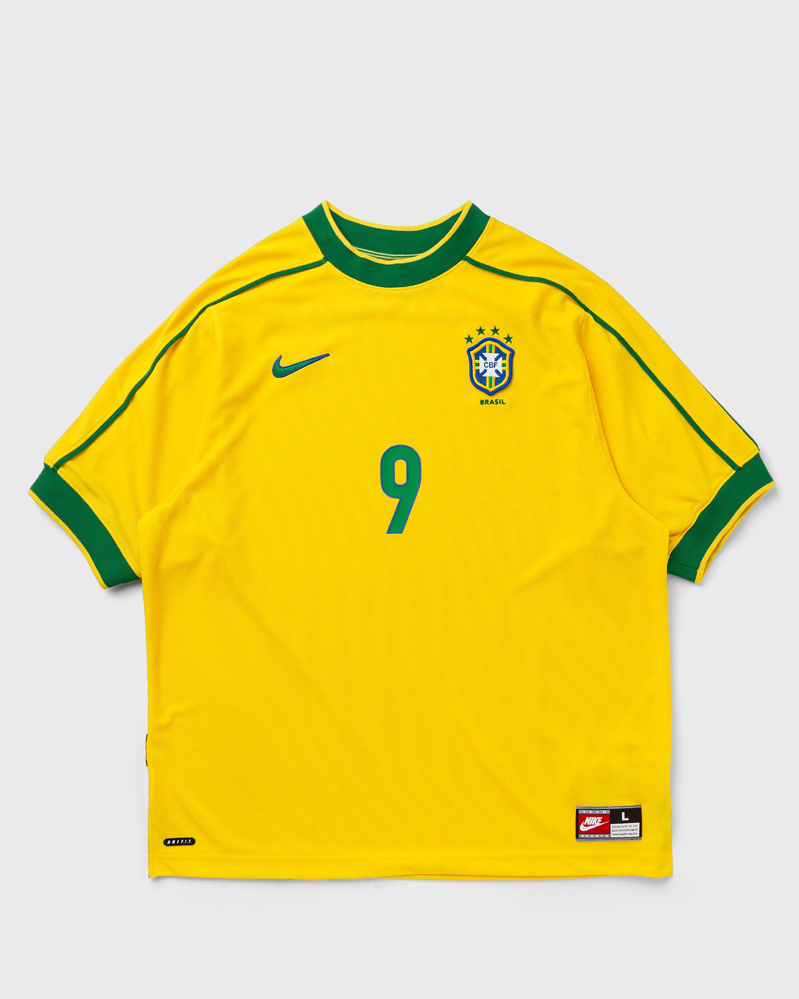 Nike Brazil 1998 Soccer ブラジル代表 9 Ronaldo Nike Brazil 1998 Reissue Jersey #9 Ronaldo Yellow | BSTN Store