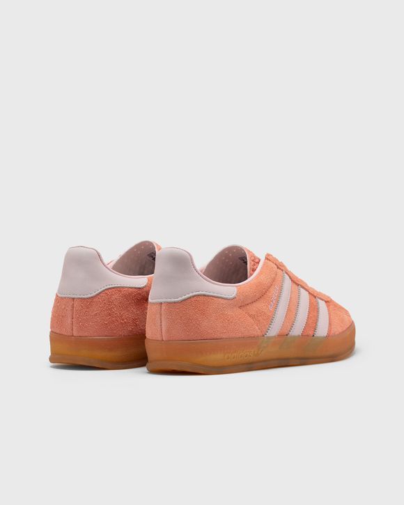 Adidas Gazelle Mens Suede Classic Pink White Low Sneakers Size 9