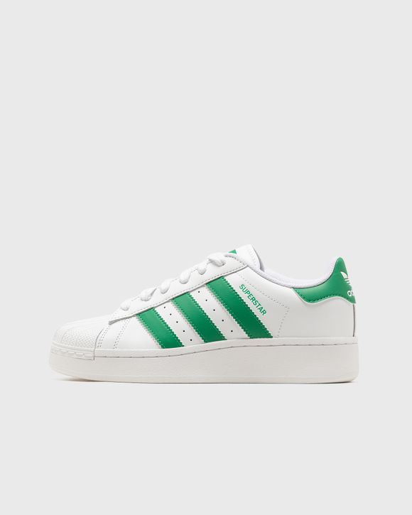 White and shop green superstar adidas