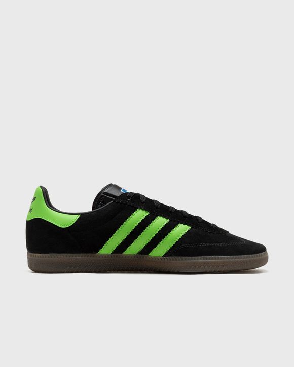 Adidas samba black green sale