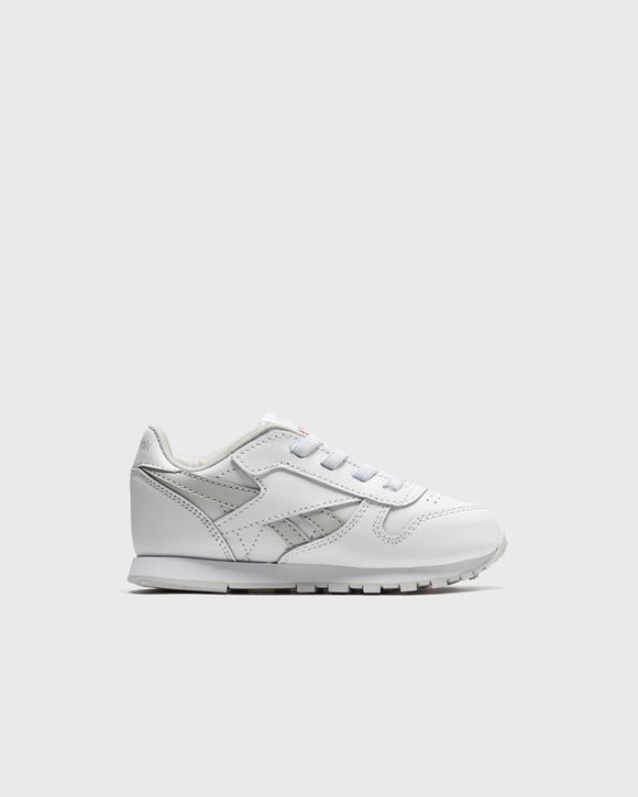 Reebok classic white on sale silver